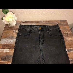 Faded black American Eagle Skinny Jeans Jeggings